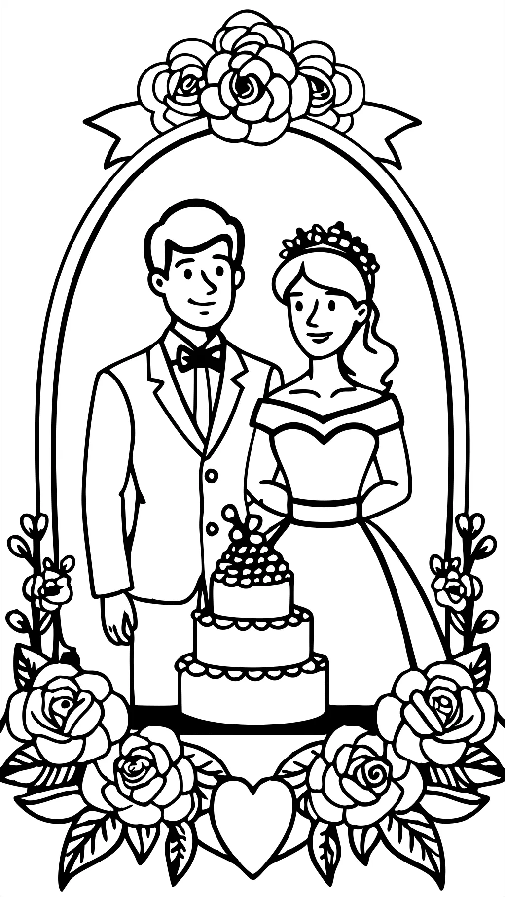 coloriages de mariage imprimables gratuits